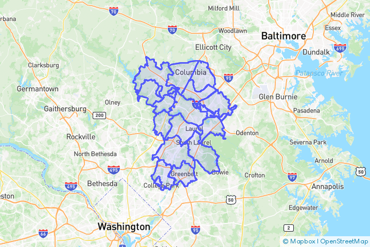 Service Area Map