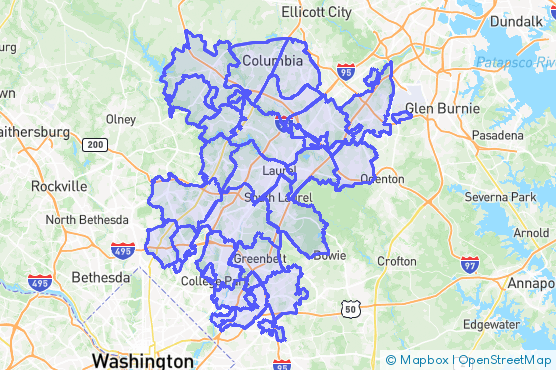 Service Area Map