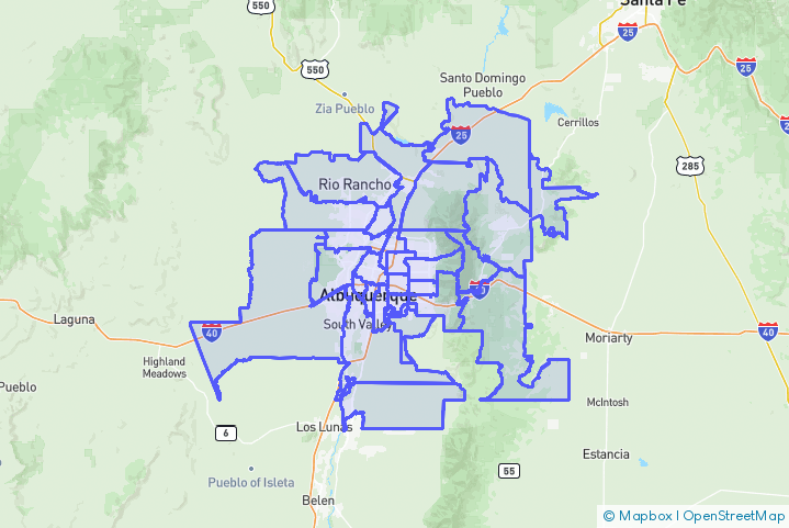 Service Area Map