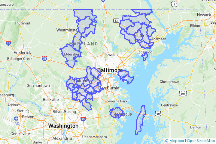 Service Area Map