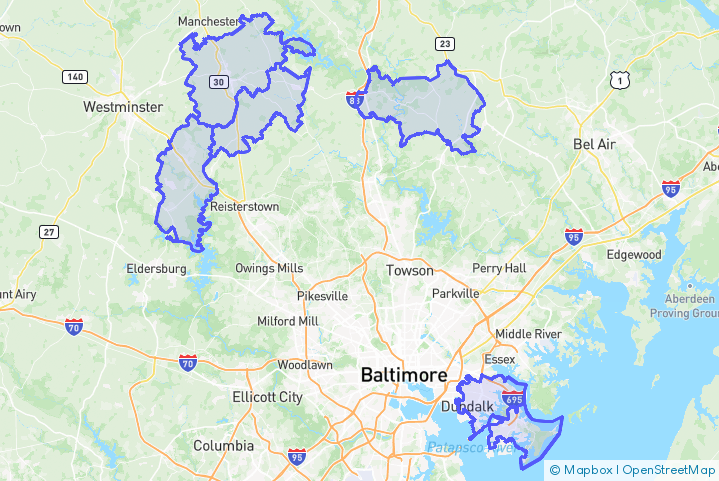 Service Area Map
