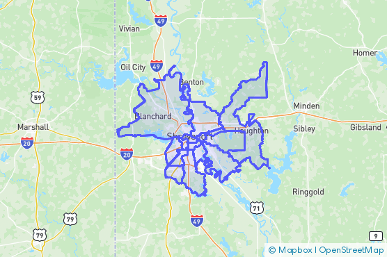 Service Area Map