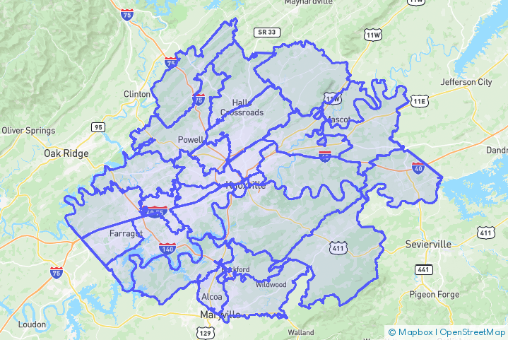 Service Area Map