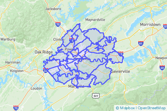 Service Area Map