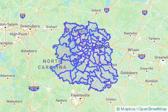 Service Area Map