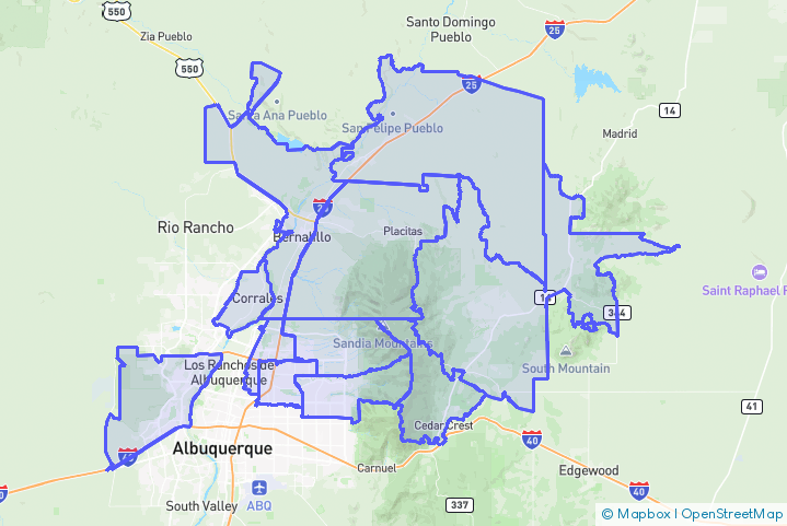 Service Area Map