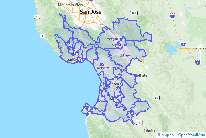 Service Area Map