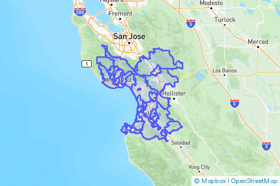 Service Area Map