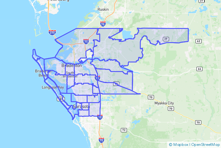Service Area Map