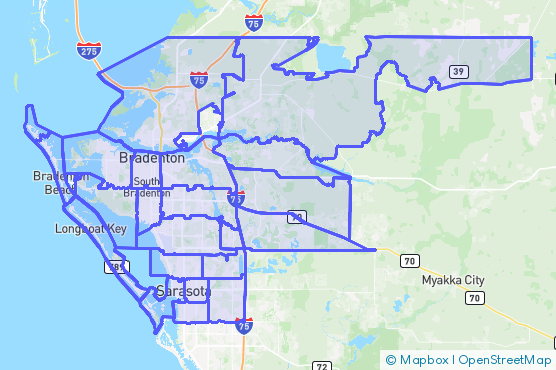 Service Area Map