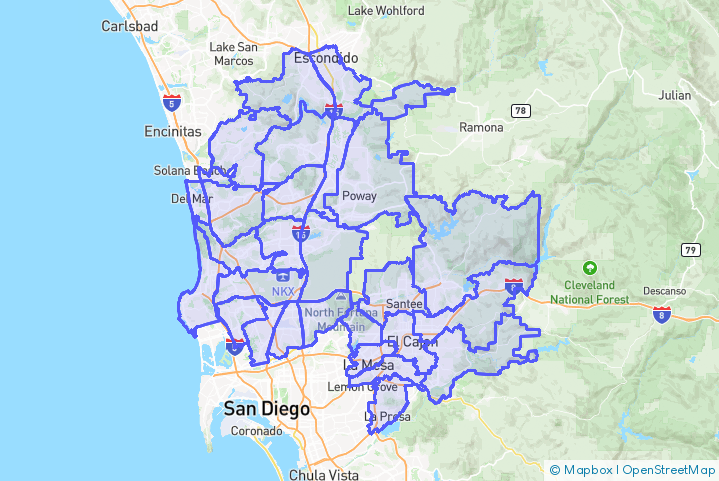 Service Area Map