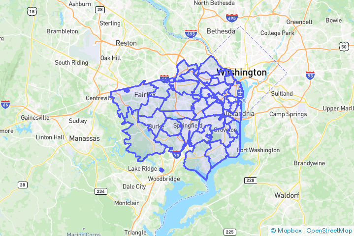 Service Area Map