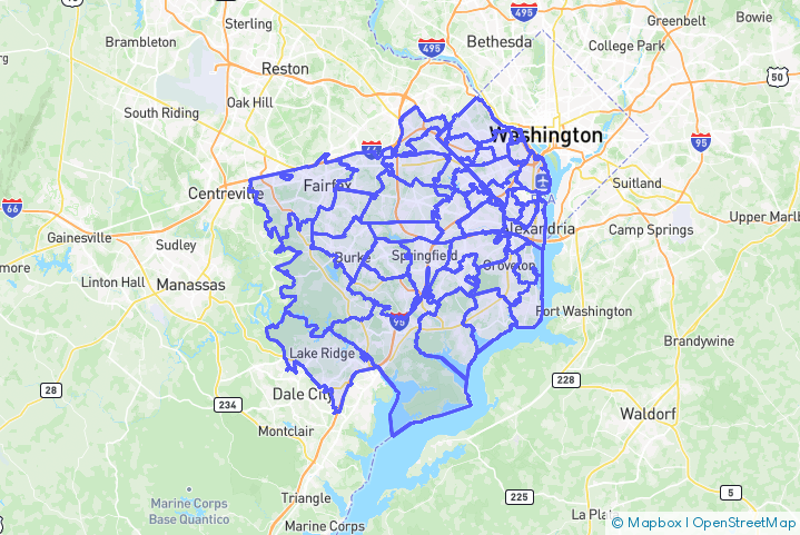 Service Area Map