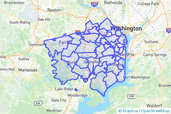 Service Area Map