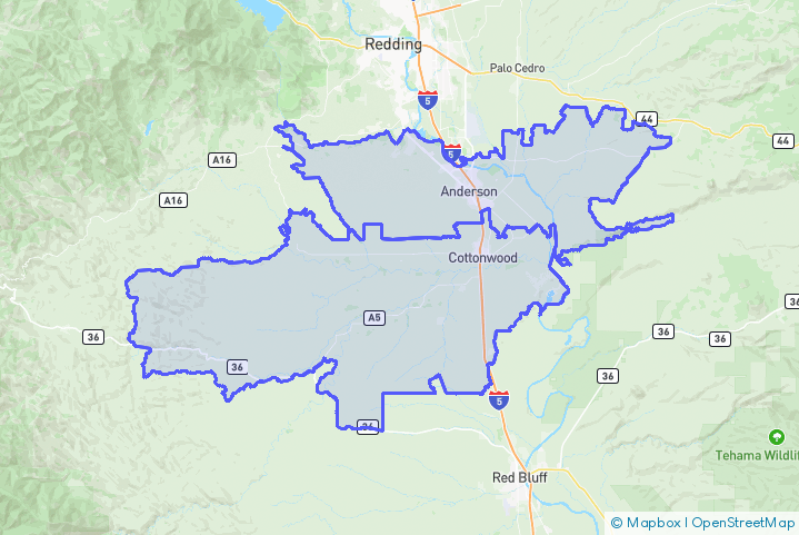 Service Area Map