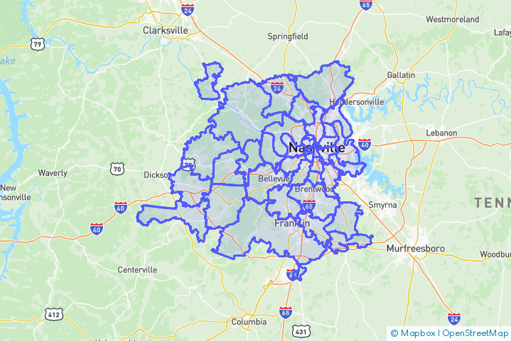 Service Area Map