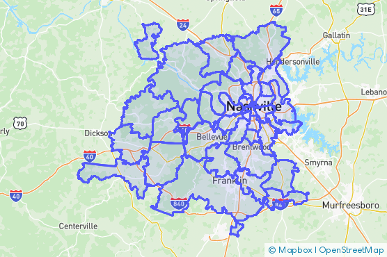Service Area Map