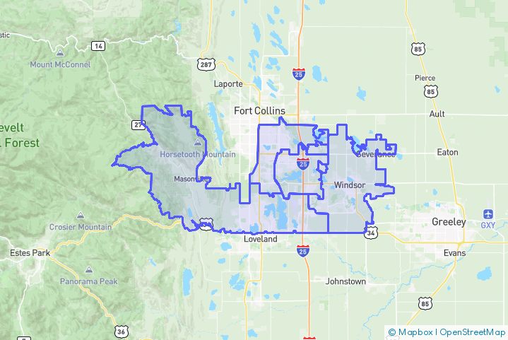 Service Area Map