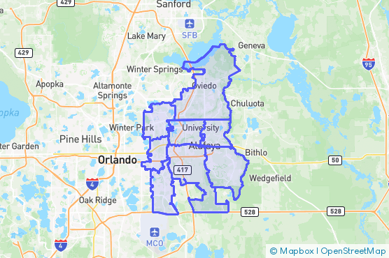 Service Area Map