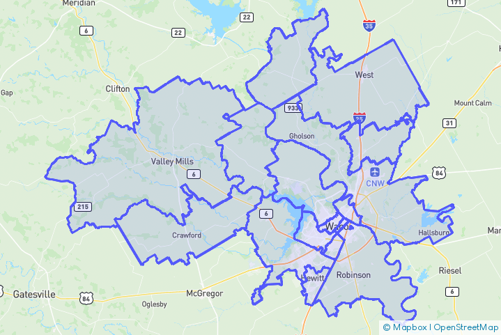 Service Area Map