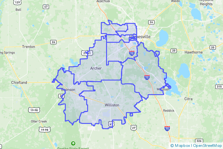 Service Area Map