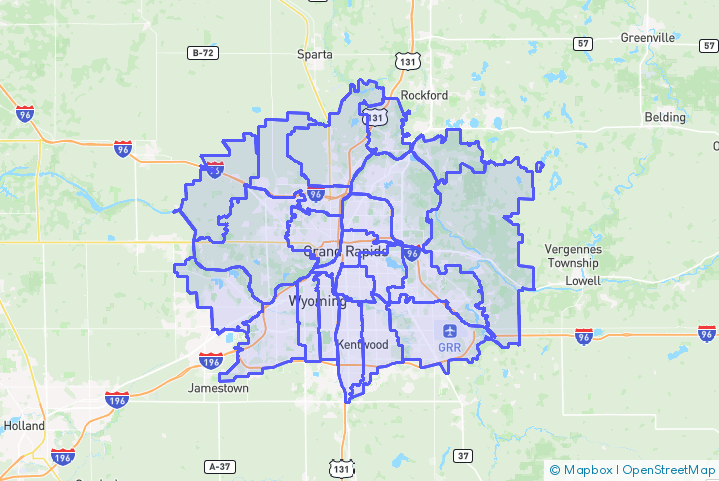 Service Area Map