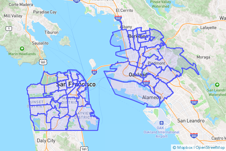 Service Area Map