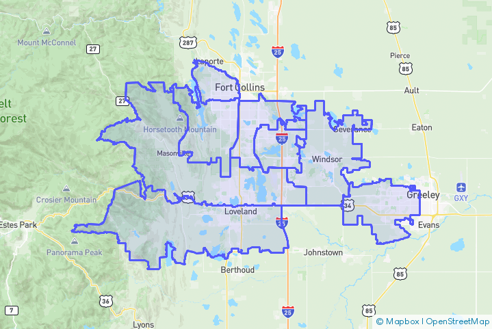 Service Area Map