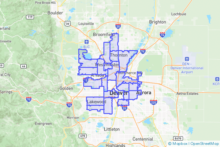 Service Area Map