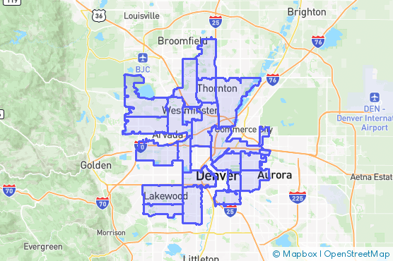 Service Area Map