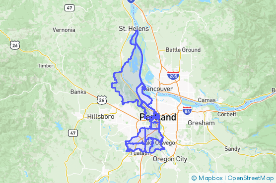 Service Area Map