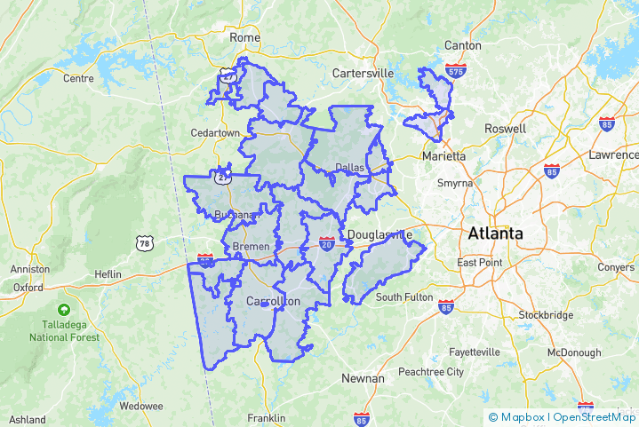 Service Area Map