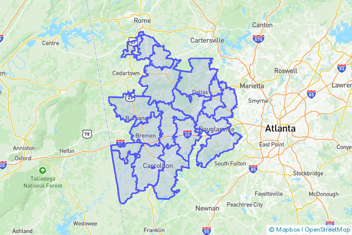 Service Area Map