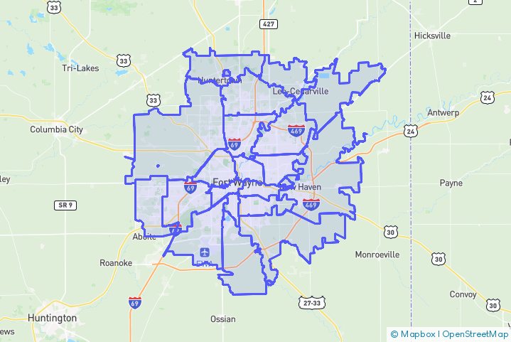 Service Area Map