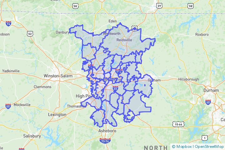 Service Area Map