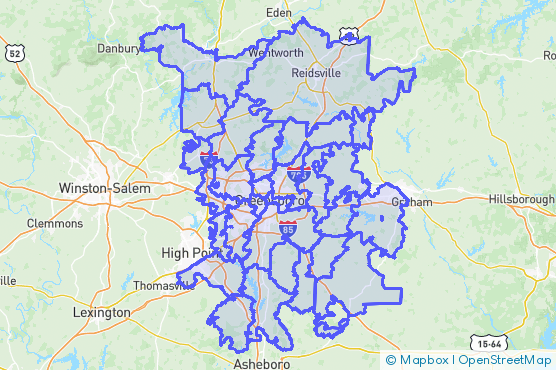 Service Area Map