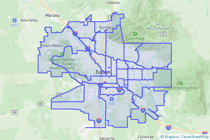 Service Area Map