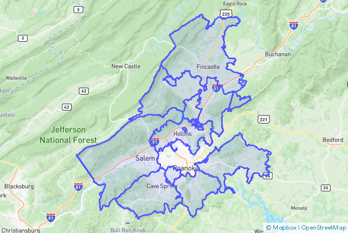 Service Area Map