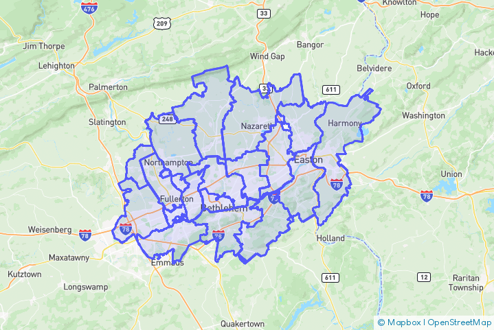 Service Area Map