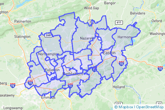 Service Area Map