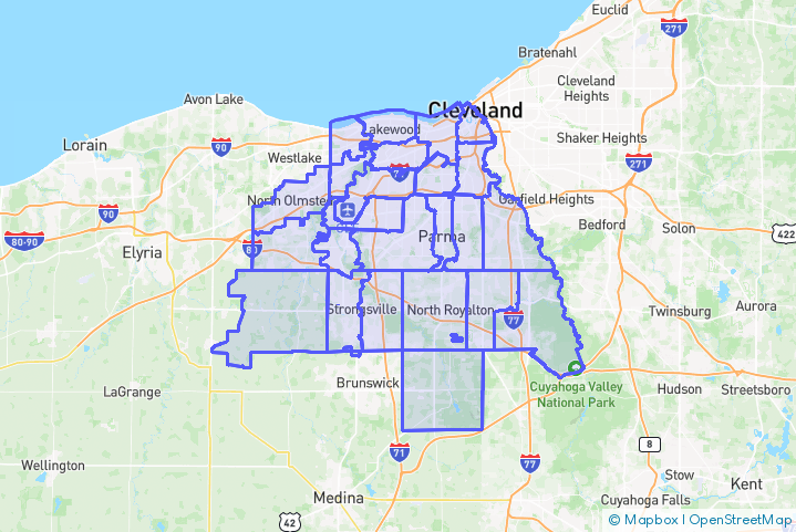 Service Area Map
