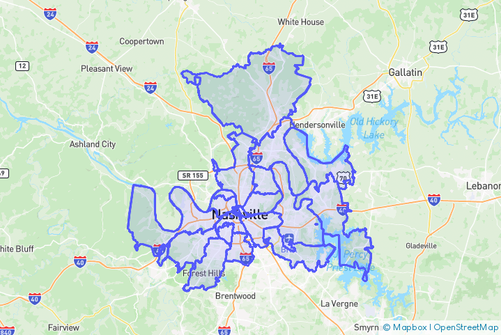 Service Area Map