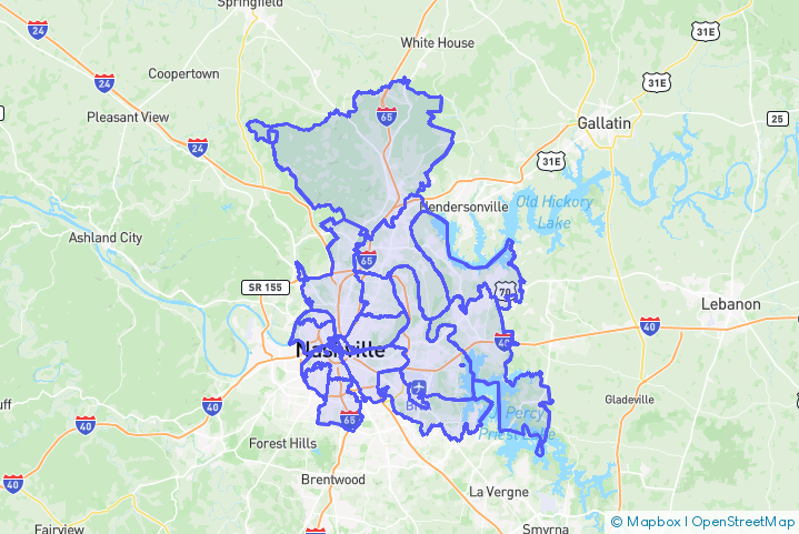 Service Area Map