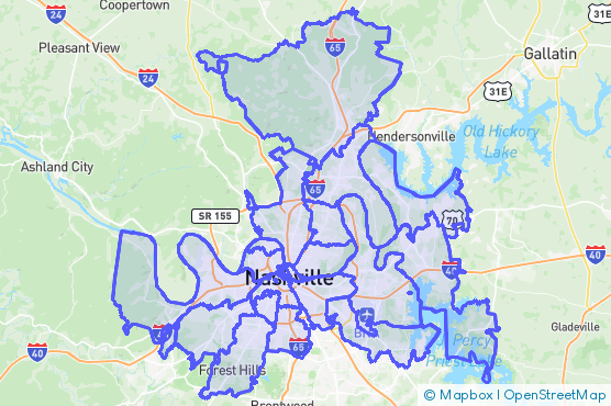 Service Area Map