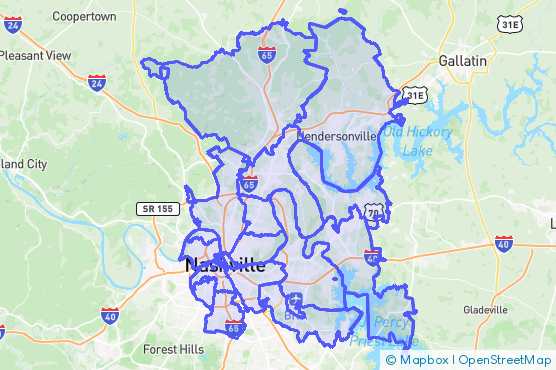 Service Area Map
