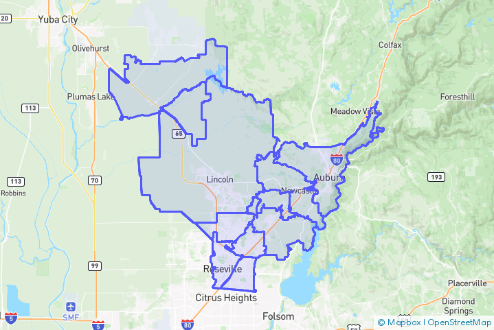 Service Area Map