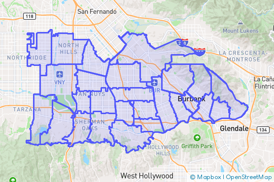 Service Area Map