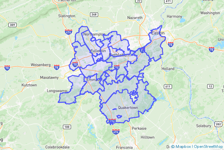 Service Area Map