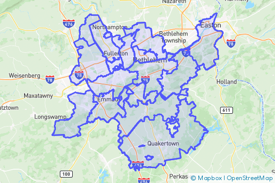 Service Area Map