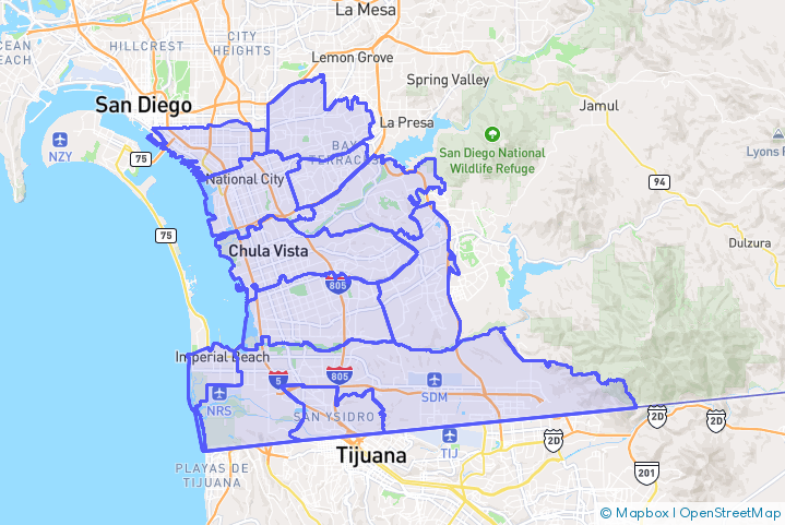 Service Area Map